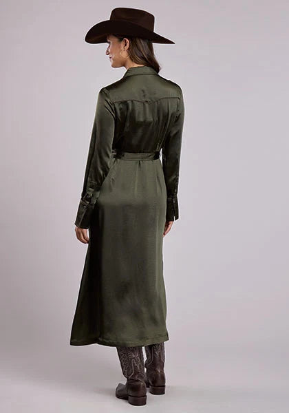 Stetson 2685 Poly Satin (Olive) - Women's Western Dress