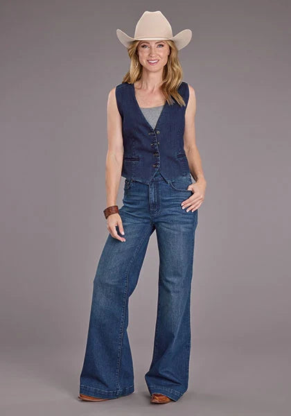 Stetson Dark Rinse Denim - Women's Vest