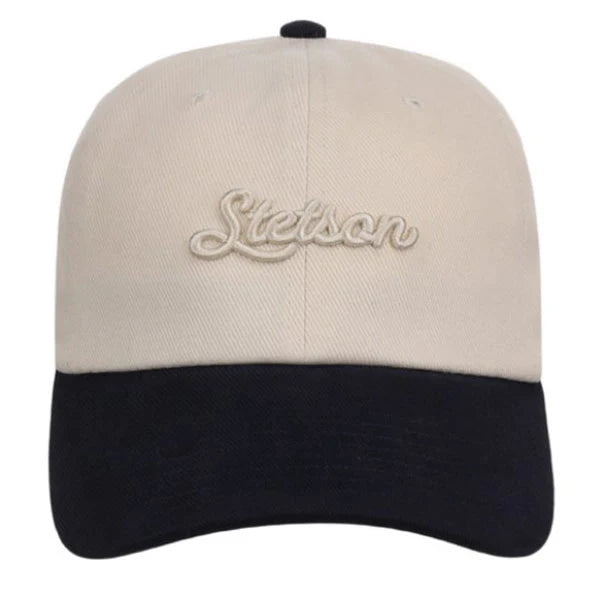 Stetson Embroidered Logo (Cream/Navy) - Trucker Cap