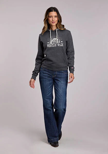 Stetson USA Sun Logo (Black) - Women's Hoodie Sweatshirt