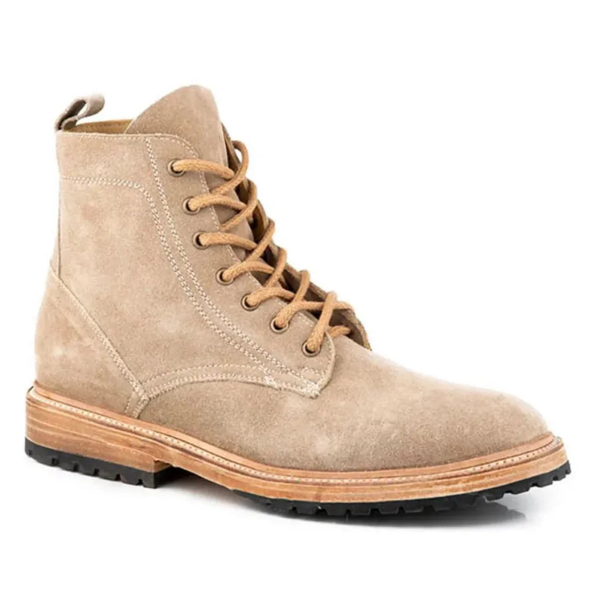 Stetson Dune (Tan) - Men's Suede Leather Work Boot