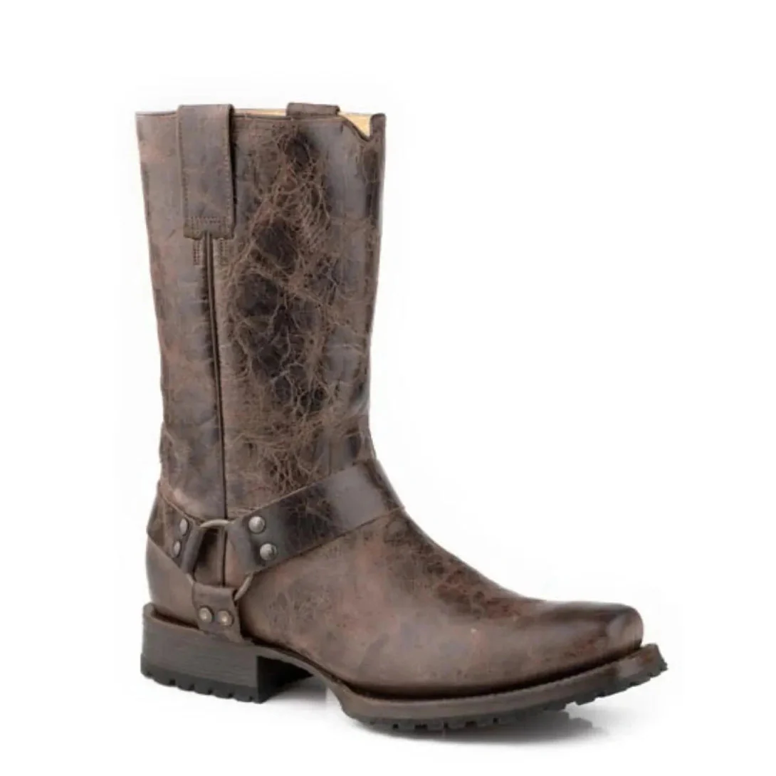 Stetson Range Roamer (Brown) - Men's Biker Boot