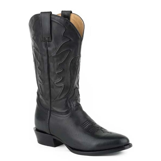Stetson Ames (Black) - Men's Cowboy Boot