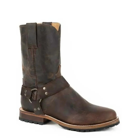 Stetson Desert Drift Biker (Brown) - Men's Cowboy Boot
