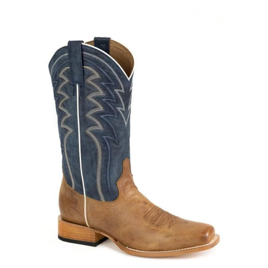 Stetson Beau (Blue/Brown) - Men's Cowboy Boot