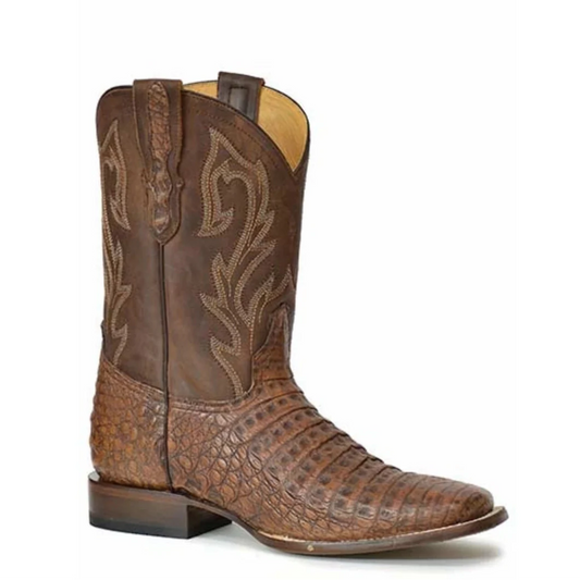 Stetson Cameron (Brown) - Men's Caiman Cowboy Boot