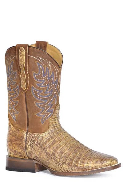 Stetson Cameron (Tan) - Men's Caiman Cowboy Boot
