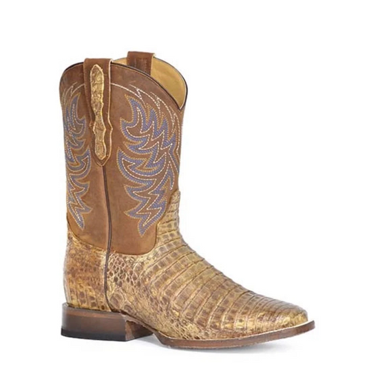 Stetson Cameron (Tan) - Men's Caiman Cowboy Boot