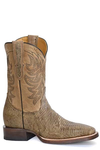 Stetson Saurian (Brown) - Men's Lizard Cowboy Boot