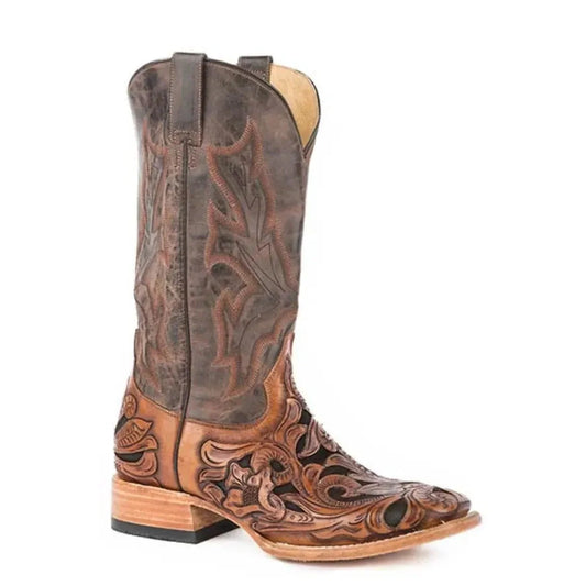 Stetson Bronco (Brown) - Men's Cowboy Boot