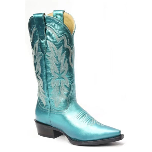 Stetson Jolene (Blue) - Women's Leather Cowgirl Boot