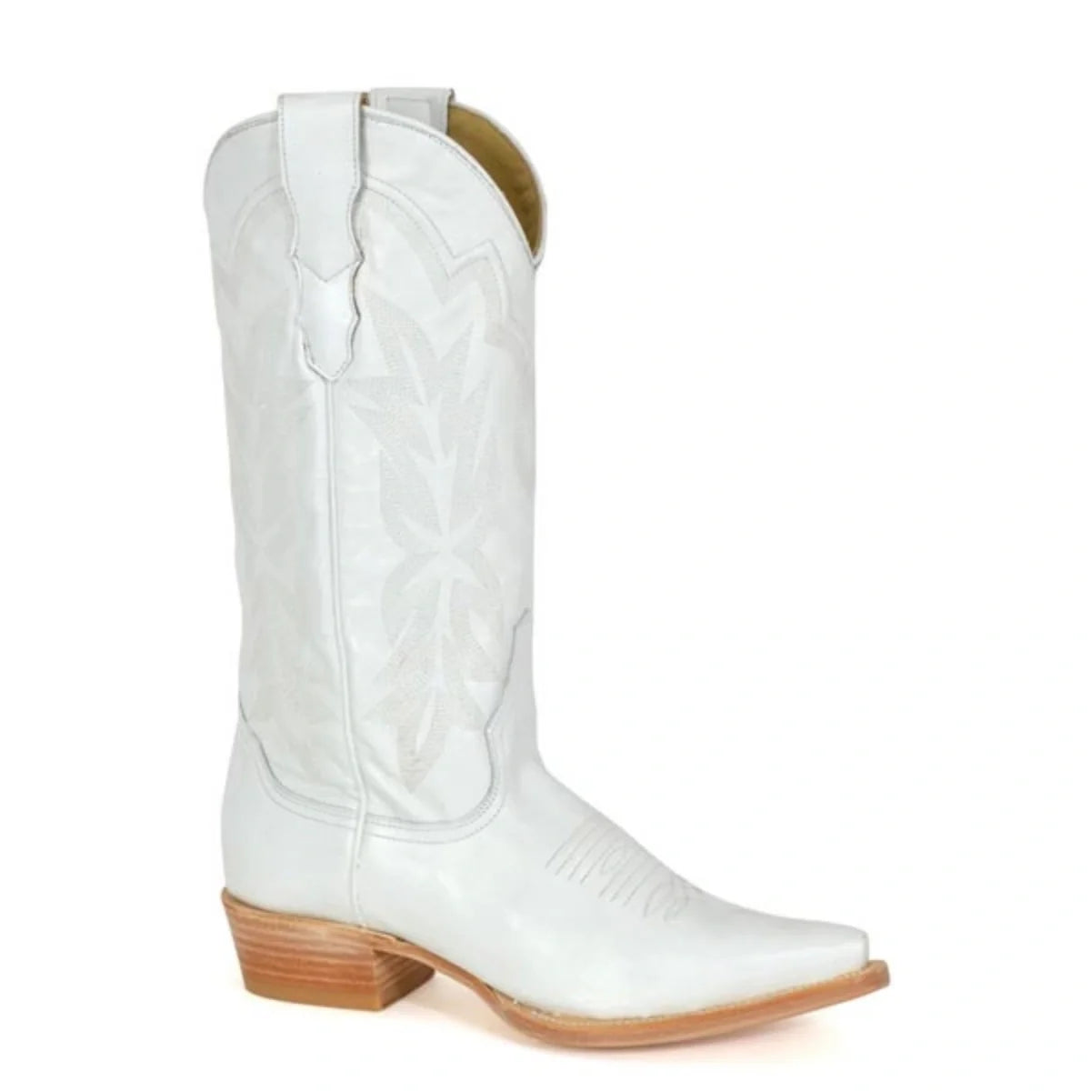 Stetson Casey (White) - Women's Leather Cowgirl Boot