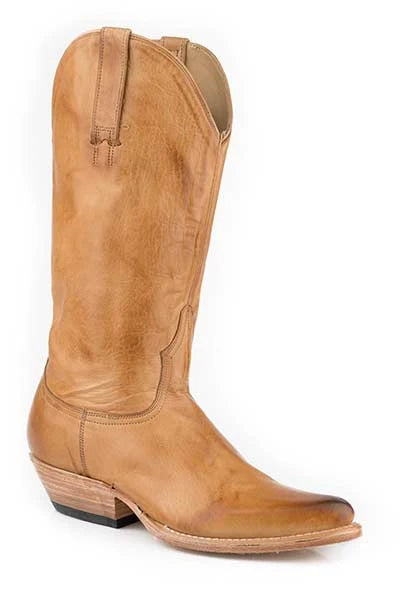 Stetson Darby (Tan) - Women's Leather Cowgirl Boot