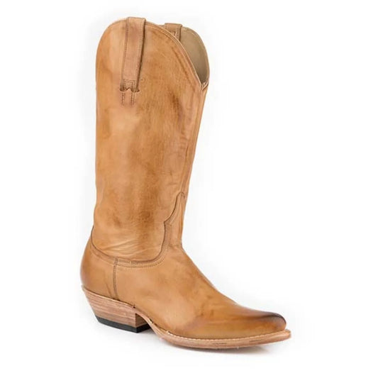 Stetson Darby (Tan) - Women's Leather Cowgirl Boot