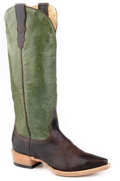 Stetson Clover (Green) - Women's Leather Cowgirl Boot