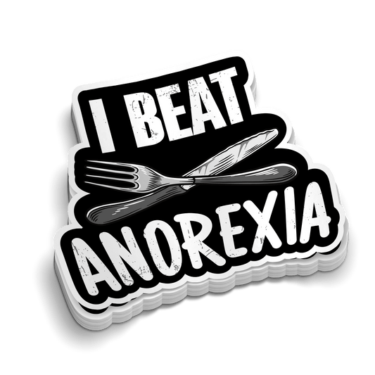 Beat Anorexia  Hard Hat Decal