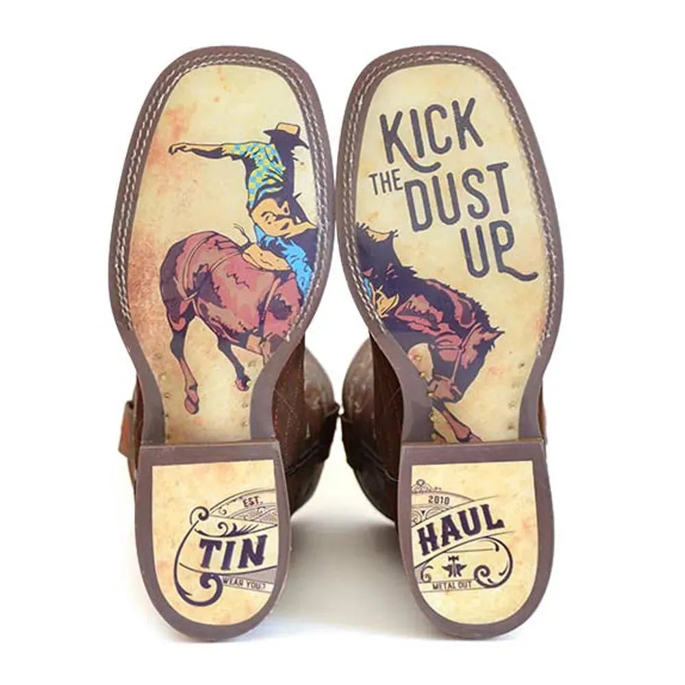 Tin Haul Asphalt Cracks with Kick Up the Dust - Men's Cowboy Boots