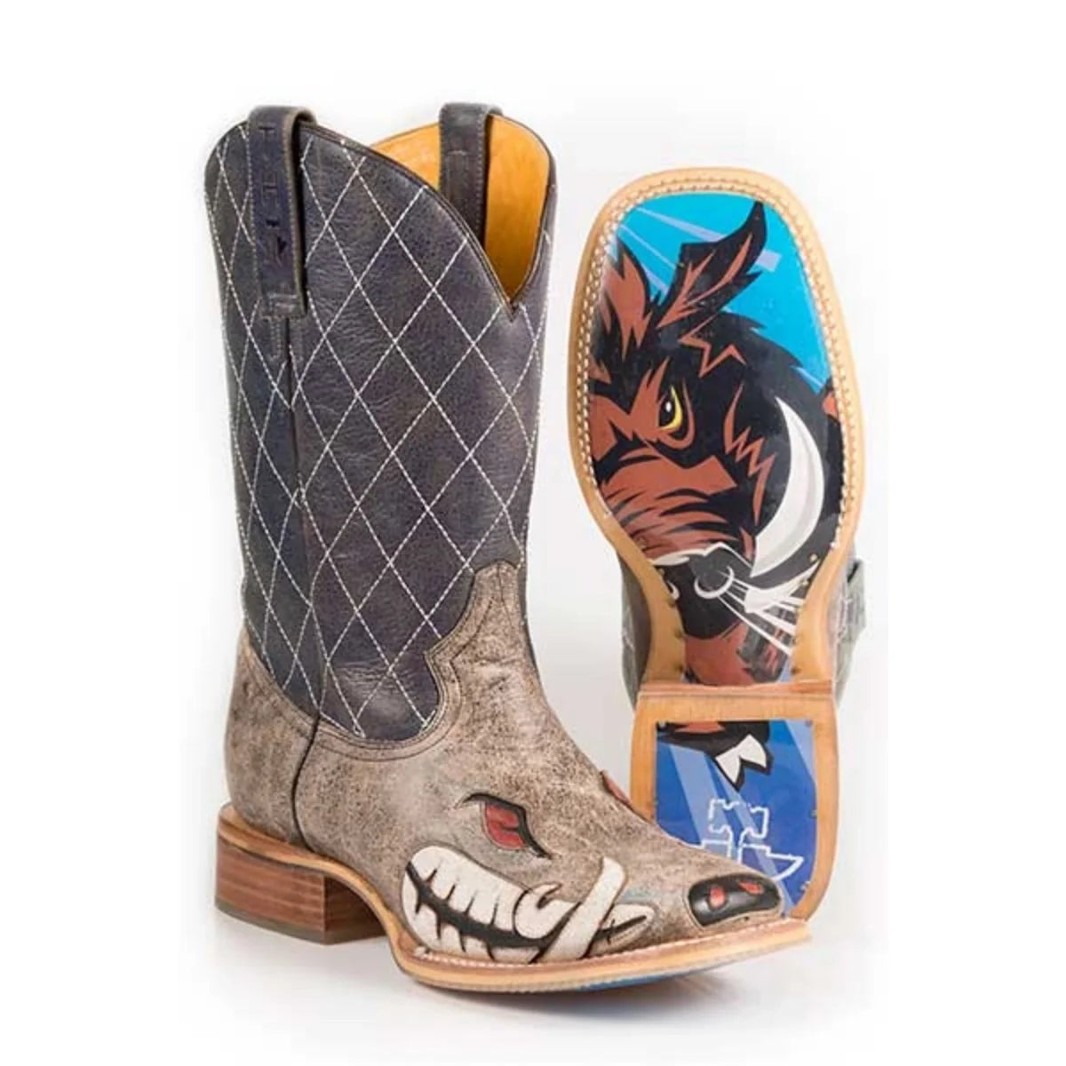 Tin Haul Not Boaring - Men's Leather Cowboy Boot