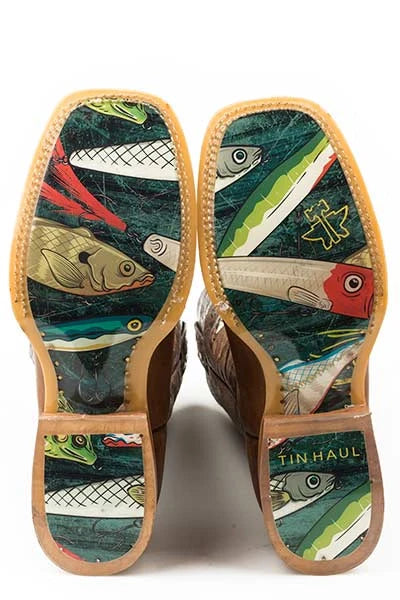 Tin Haul Alpha Angler  - Men's Leather Cowboy Boot