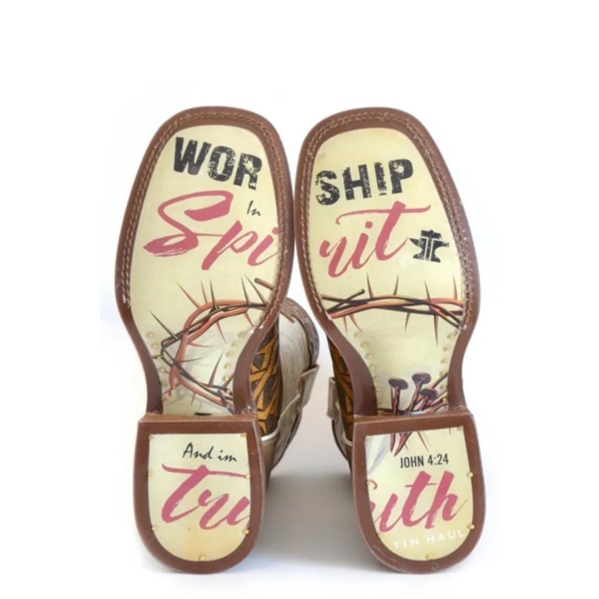 Tin Haul Cross & Thorns - Men's Leather Cowboy Boot