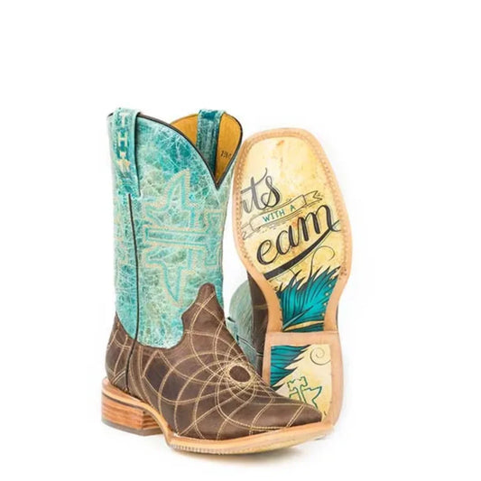 Tin Haul Dreamcatcher - Women's Leather Cowgirl Boot