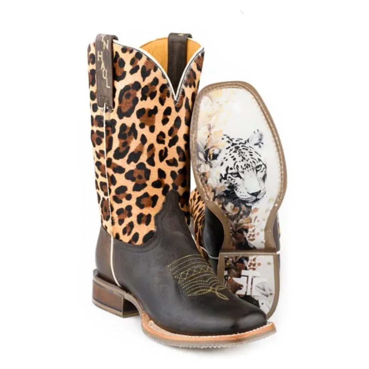 Tin Haul Wild Cat - Women's Leather Cowgirl Boot