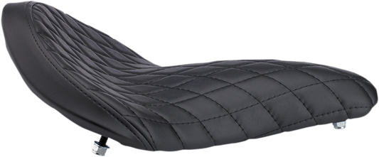 BILTWELL Solo 2 Seat - Black - Diamond 4004-101