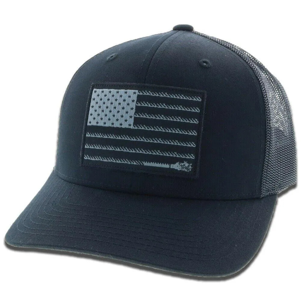 HOOey "Liberty Roper" (Black) - Trucker Cap