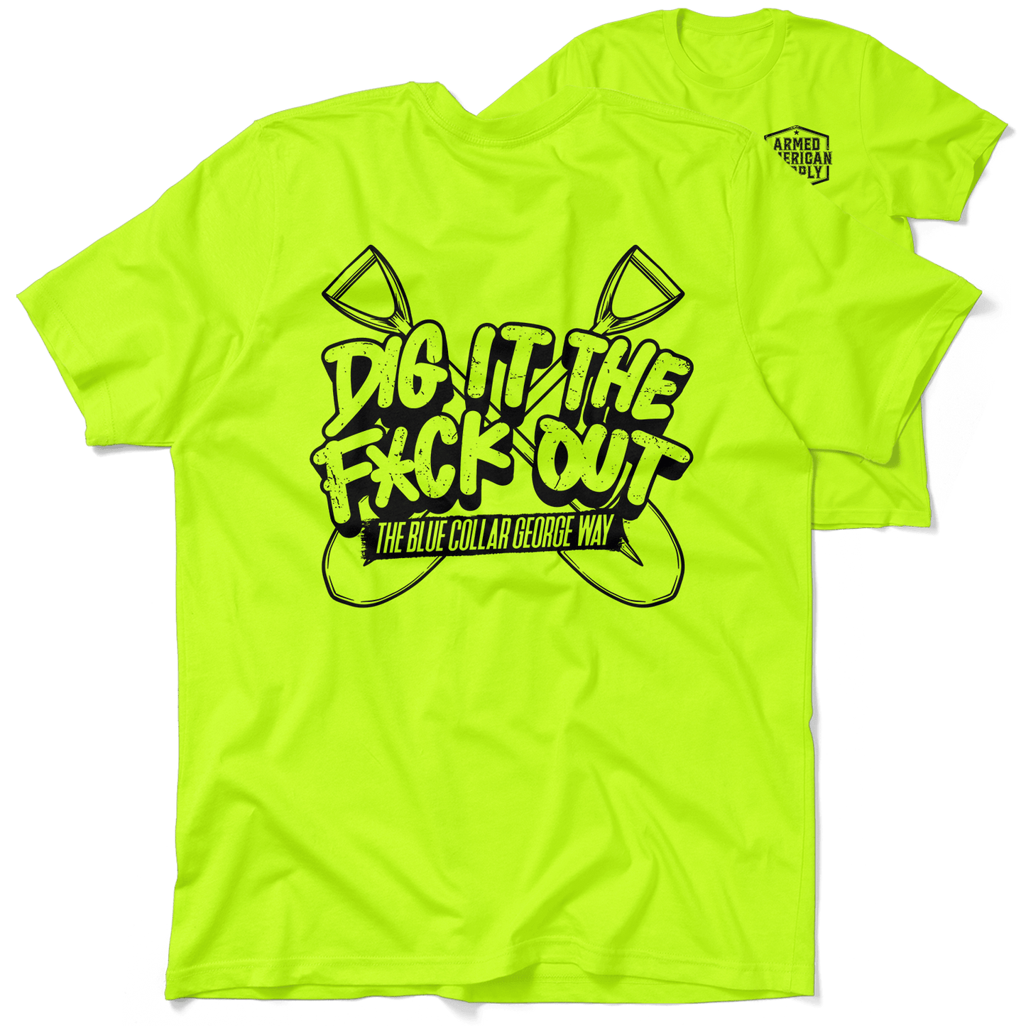 Blue Collar George Dig It - Safety T-Shirt