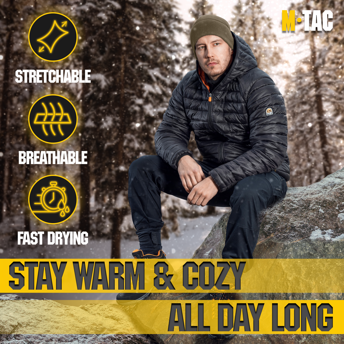 M-Tac Watch Cap Fleece with Slimtex (320 g/m2)