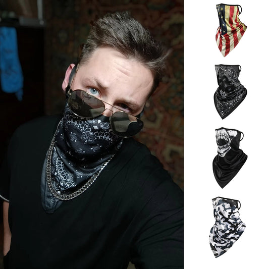 Motorcycle Face Mask - Skull Bandana Headwrap