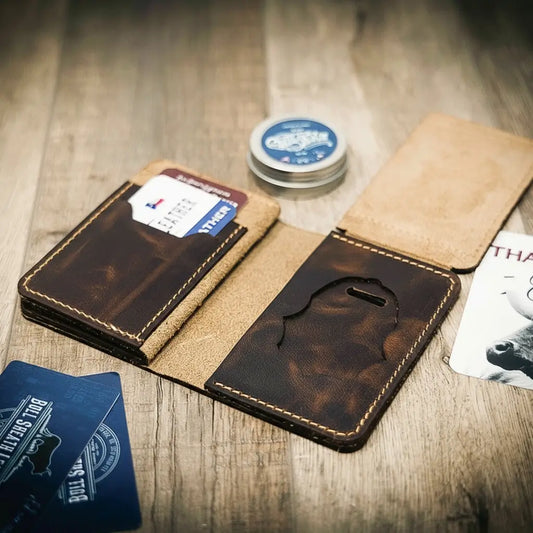 Federal Badge Wallet Small - Walnut