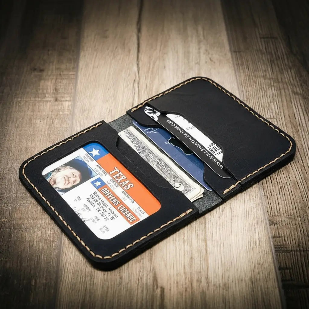 The Georgetown Minimalist Wallet in Black