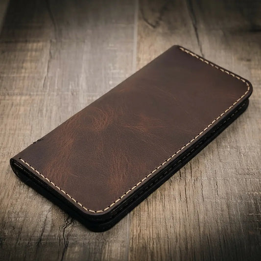 The Houstonian Long Wallet - Walnut Brown