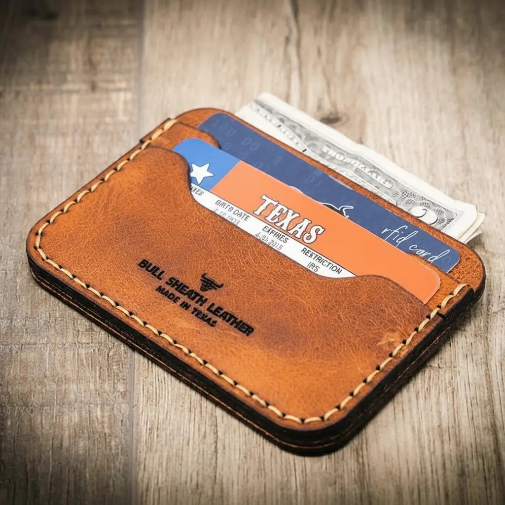 Pflugerville Card Wallet - Chestnut Brown
