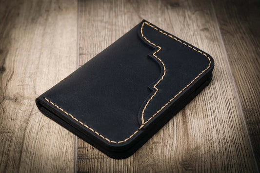 Western Vertical Wallet - Black