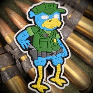 Sketch's World © Military Police Blue Falcon - 4 inch PVC Patch