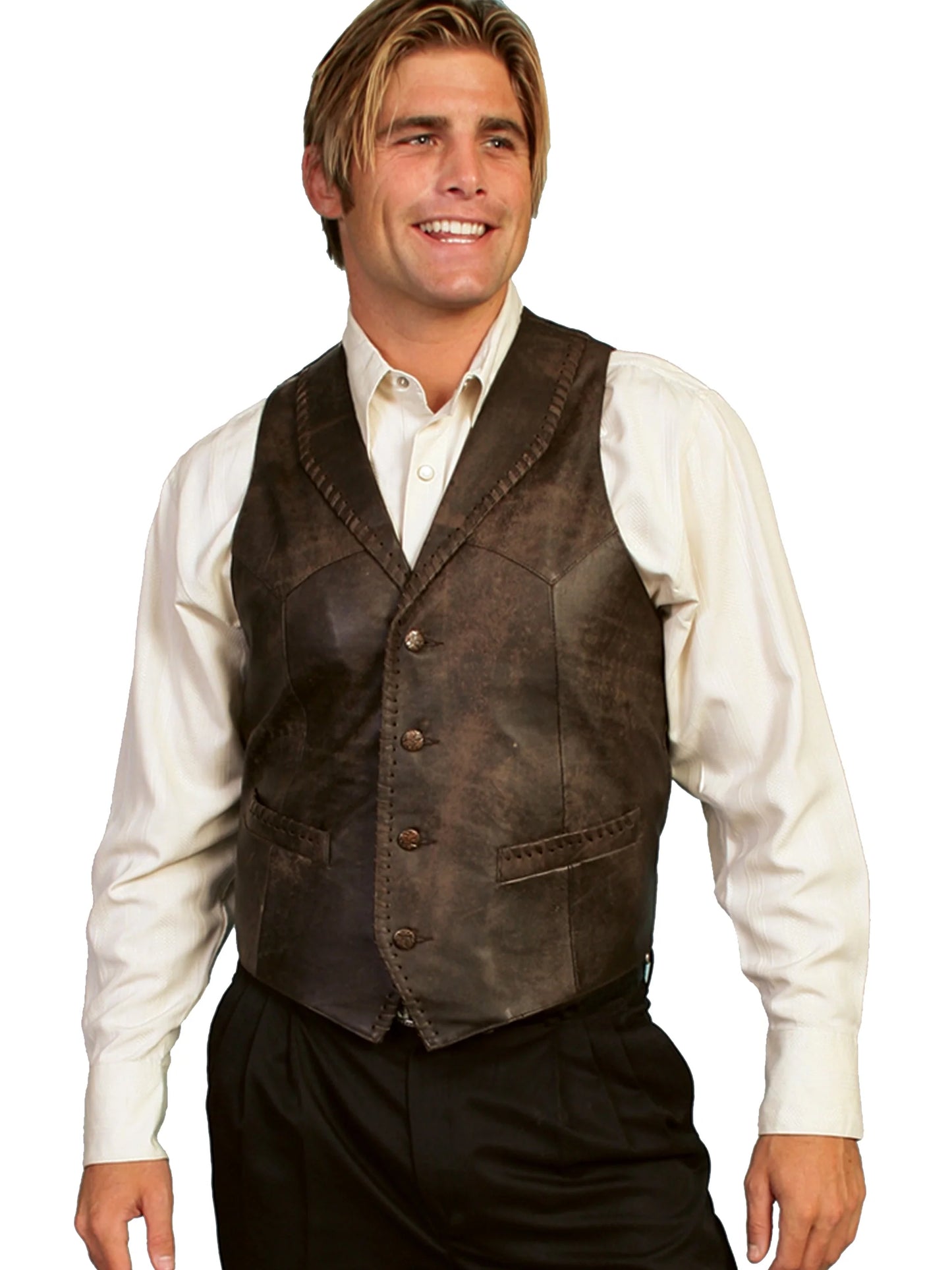 Scully Laramie (206 Leather) – Men's Vest