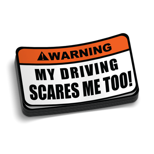 Driving Warning Decal