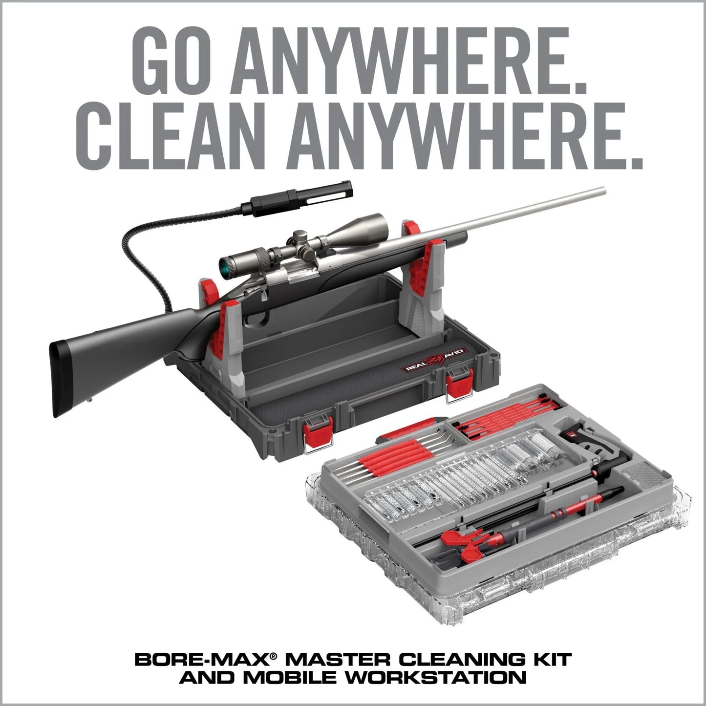 Bore-Max Master cleaning kit and mobile workstation