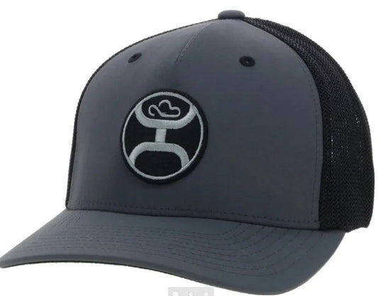 HOOey "Primo" (Charcoal/Black) - Trucker Cap