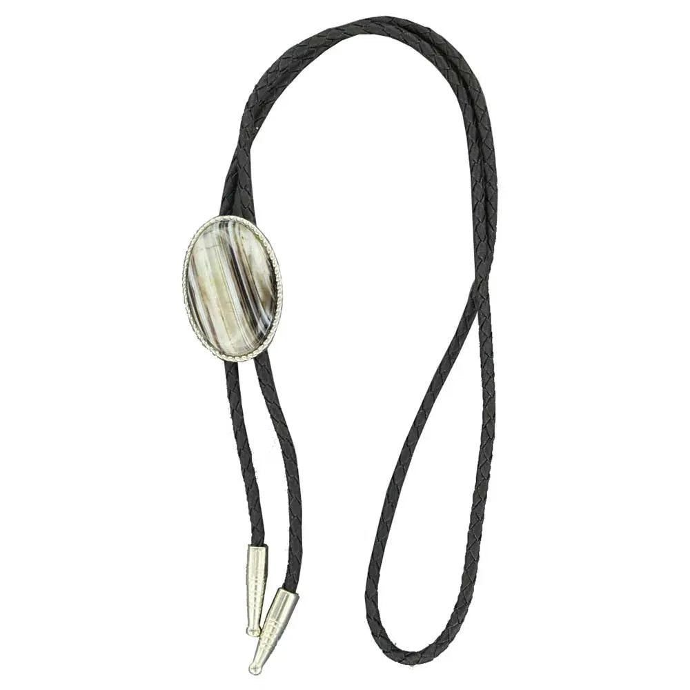 Double S Onyx - Bolo Tie