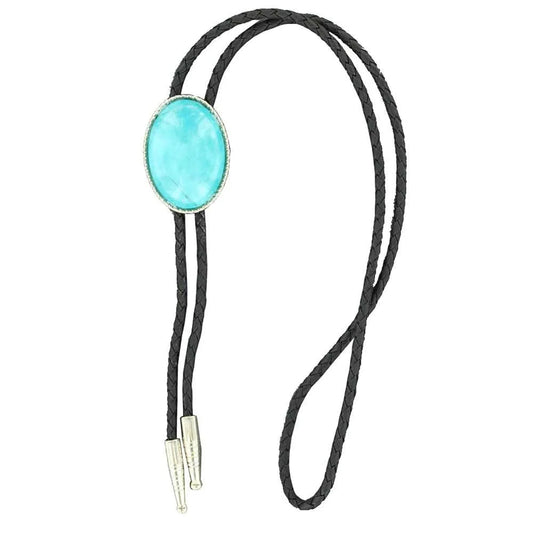 Double S Turquoise - Bolo Tie