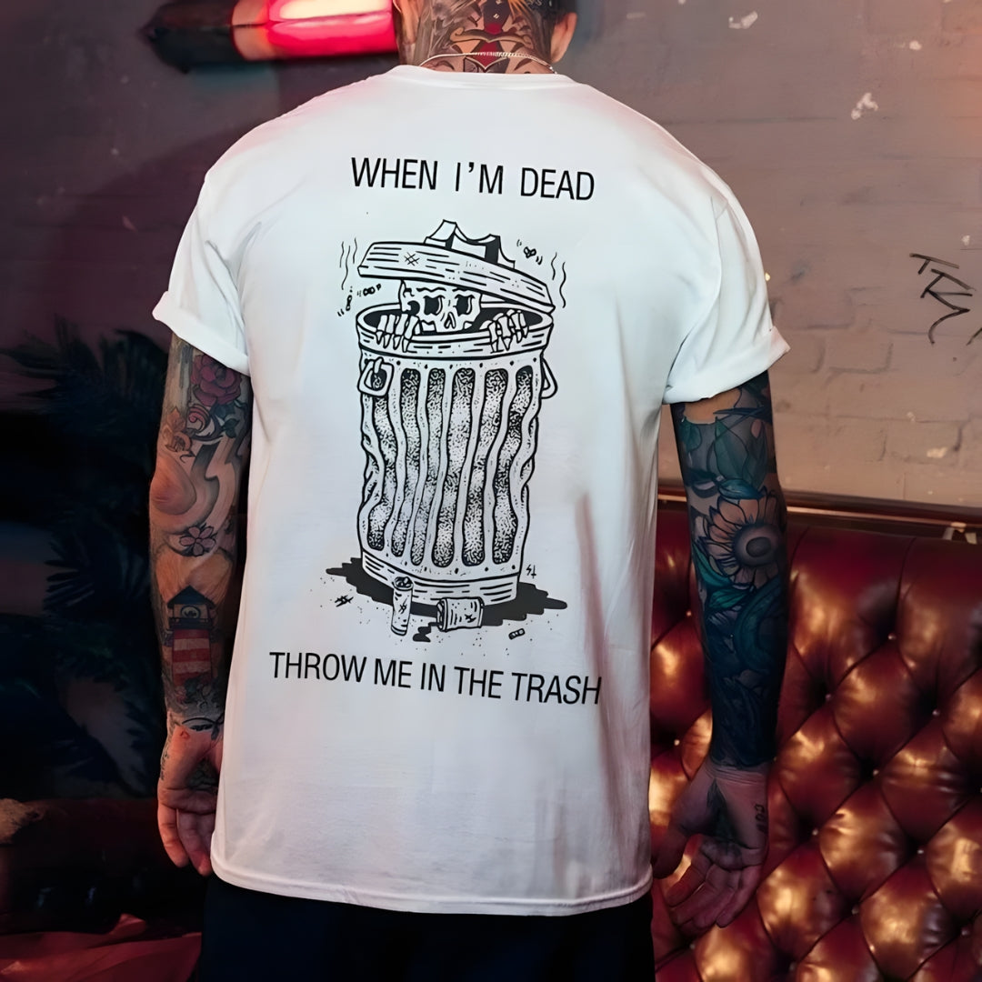 Style and Fashion Graphic Cotton T-shirt For Biker