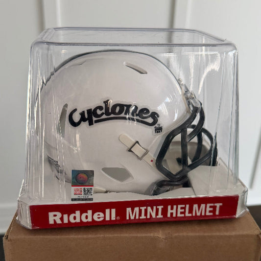 Iowa State Cyclones NCAA Mini Speed Football Helmet Script- NCAA