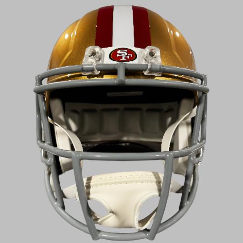 San Francisco 49ers Full Size Speed Replica Football Helmet- NFL