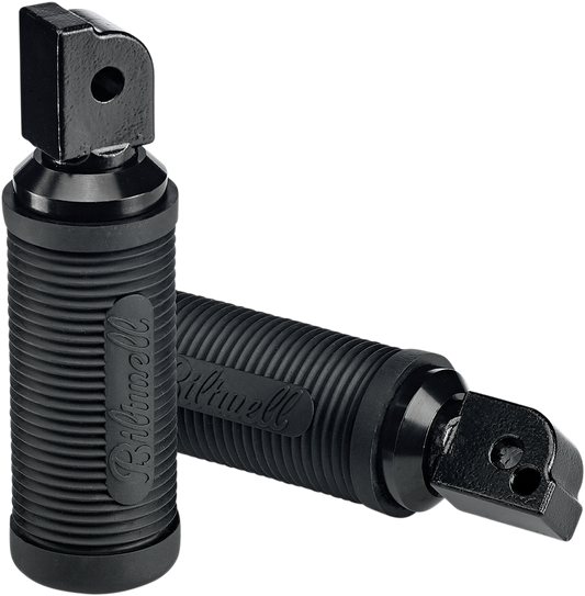 BILTWELL Norman Passenger Foot Pegs - Black - Softail 7004-204-04