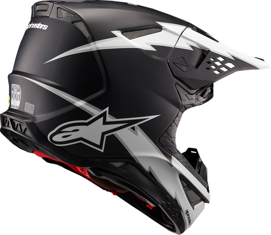 ALPINESTARS Supertech M10 Helmet - Ampress - MIPS® - Matte Black/White - 2XL 8300823-1121-2X