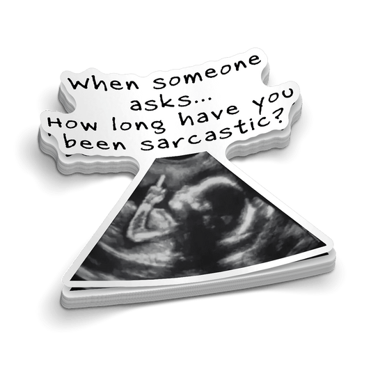 Sarcastic - Hard Hat Decal