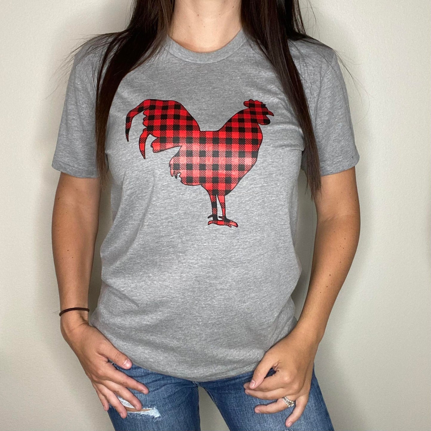 Buff Check Rooster Tee